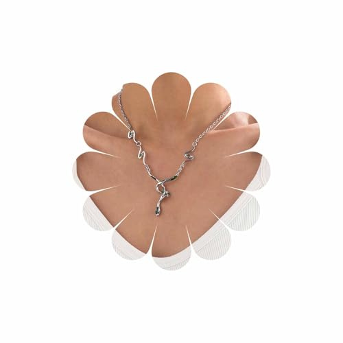 Wendalern Punk Schlange Choker Halskette Grün Kristall Schlange Anhänger Halskette Silber Schlange Tier Halskette Kette Smaragd Schlange Geformt Collorbone Halskette Halloween Modeschmuck Für Frauen