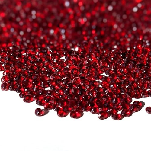 10.000 cristalli da spargere per matrimoni, coriandoli da 2,5 mm, strass, pietre acriliche, centrotavola, decorazioni, decorazioni per balli, eventi (bordeaux)