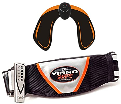 Vibro Shape – Massagegürtel mit Wärmefunktion, Massage- und Vibrationseffekt, Anwendungsbereiche: Hüfte, Rücken und Bauch sowie auf Gesäß, Beine oder Arme, ZAVEIL, ein