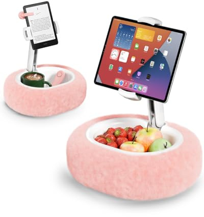 SupeDesk Tablet Halterung Bett,Kindle Halterung Kissen,iPad Ständer,kompatibel mit 4–11 Geräten,Handyhalterung, Kindle Halter für Sofa,Schoß,Bett, zum Lesen und Videoschauen,kuschelig weich & bequem