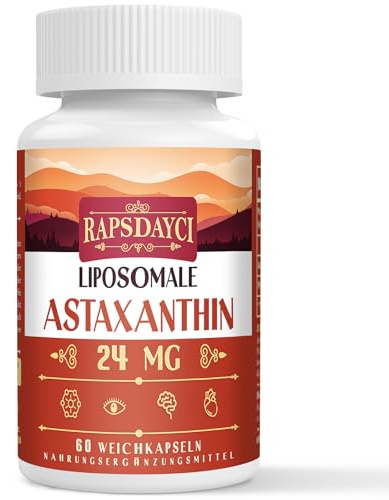Astaxanthine Liposomale en Gélules Molles - NON OGM - 60 gélules molles pour un usage quotidien