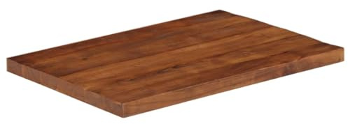 SKM Tischplatte 70x50x2,5 cm Rechteckig Altholz Massiv,Möbel,Tischzubehör,Tischplatten,Braun,9.2KG,371187