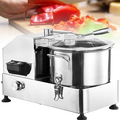 Licuadora y trituradora de carne y verduras, picadora de verduras eléctrica de acero inoxidable, picadora de alimentos de velocidad ajustable con ventana transparente visible,9L