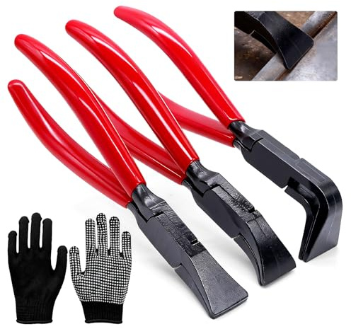 ZHIYUQL Lot de 3 petites pinces pliantes 0 °, 45 °, 90 °, pince à plier, pince à plier, pince à plier, pince à plier, portable, pince à tôle pour couvreur, spengler, carrosserie