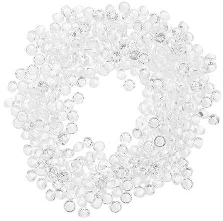 SHINEOFI 10000 Unidades Acrílicas Transparentes Piedras Planas Brillantes para Manualidades Joyería Decoración Ropa y Vasos DIY