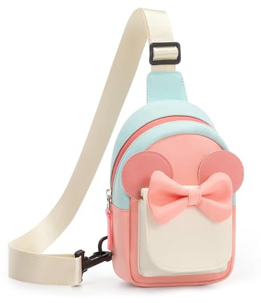 cotmcor Birthday Gifts for 3 4 5 6 7 8 Year Old Little Girl, Kids Purse Toddler Easter Basket Stuffers, Girls Stuff Fashion Sling Crossbody Bag Adjustable Fanny Pack for Outdoor Travel Holiday