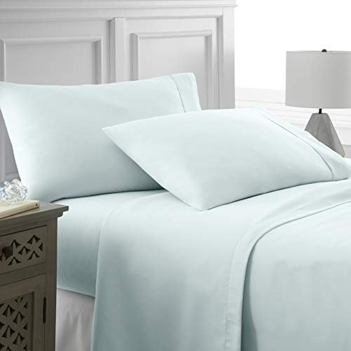 ienjoy Home Linen Market 6 Piece Bed Sheet Set, Mint, Queen