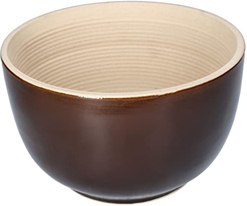 KOTARBAU® Clay Bowl Diameter 20 cm Ceramic Mixing Bowl Baking Bowl Dough Bowl Made of Stoneware Bowl Mixing Pot