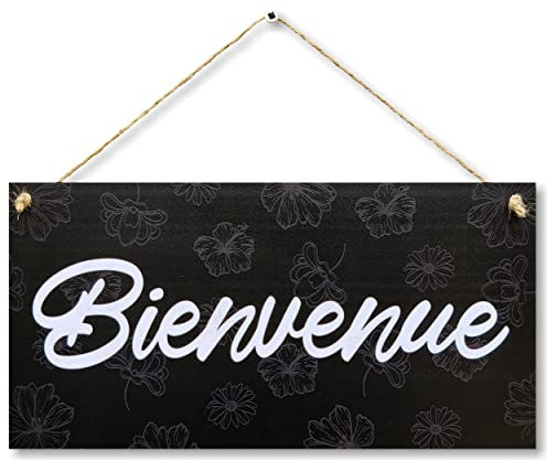 CARISPIBET Bienvenue ! signes de décor à la maison ornements décoratifs suspendus affiches de bienvenue plaques de suspension de porte art mural 15 x 30