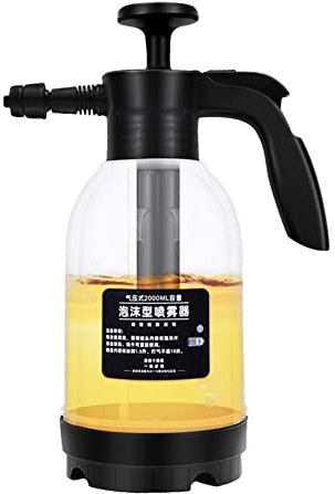 Pulverizador de espuma, pulverizador de bomba de espuma de nieve de 2 litros, pulverizador de espuma de lavado de coche, pulverizador de lavado presión de mano, botella de pulverización de agua de