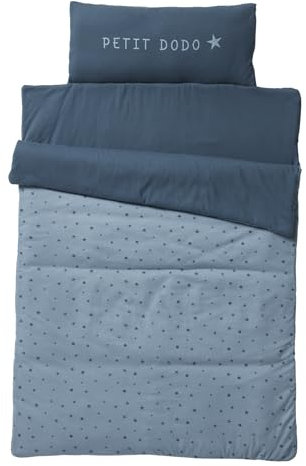 VERTBAUDET Couchage de Sieste Maternelle MINIDODO Essentiels Bleu imprimé TU