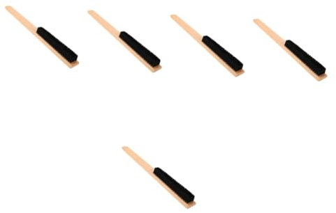 AOKWAWALIY 5 stycken blad rengöringsborste klädborste tygborste bärbar skrubbborste kläder hårborttagare verktyg skoborste för rengöring av skotvätt kläder