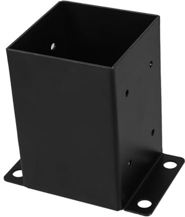 jojofuny Pavilion Column Base Post Anchor Base Deck Porch Posts Brackets Heavy Duty Pipe Railing Support