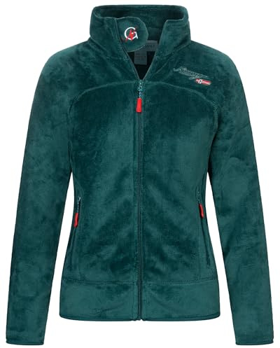 Geographical Norway Damen Teddy Fleece Jacke Herbst Winter Jacke Sweater Übergangsjacke