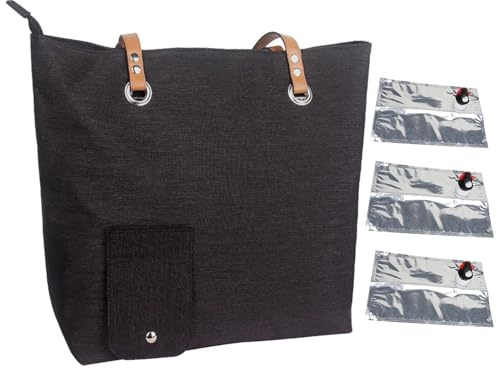 Weinhandtasche, Picknicktasche Mit Auslaufsicherem Und Isoliertem Fach Weintrageträger Mit 3 Getränkespendern Für Flaschen Wein Für Reisen, Für, Reisen, Picknick, Camping, Geschenk Für Weinliebhaber