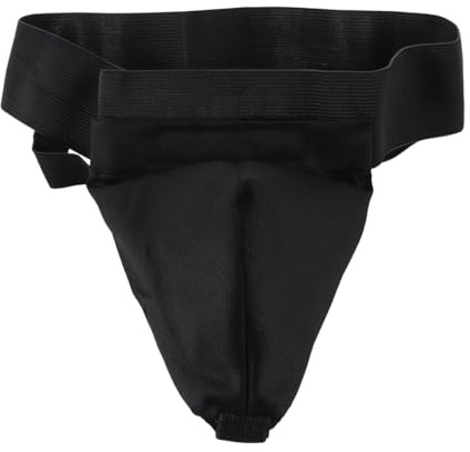 Gorise Coquille de protection pour homme avec coque pour boxe, muay thaï, taekwondo, MMA, sports de combat, ceinture réglable, noir, taille M
