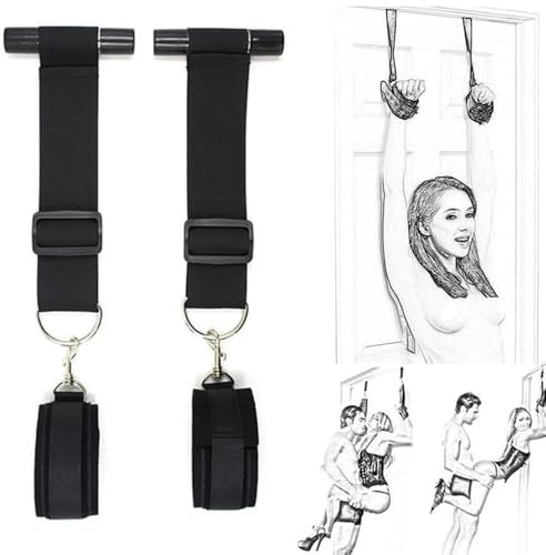 Balançoire sexuelle suspendue à la porte, accessoire BDSM, esclave, bondage érotique, menottes, corde de retenue, sangles pour femmes et couples adultes, jouets sexuels (1)