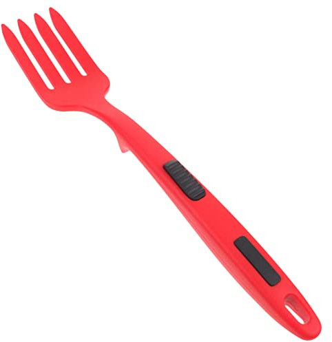 Tenedor y Reutilizable Rojo, Ergonómico de Espaguetis de Silicona