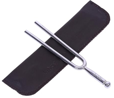 Cabilock Stimmgabel aus Edelstahl mit Klarem und Langer Nachklingzeit Präziser Tonstimmer für Musikinstrumente Inklusive Schutzetui Geeignet für Musiker Lehrer und Reisen