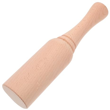 VALICLUD Maillet en Bois de Hêtre pour Travail du Cuir et Sculpture, Marteau de Menuisier Compact, Prise en Main, Outil Multifonction pour Artisans et Amateurs de Bricolage