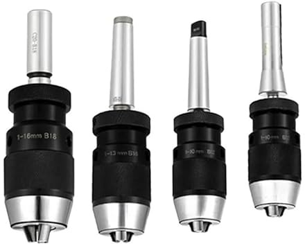 1pc Self-Tightening Morse Drill Chuck for MT2 MT3 MT4 MT5 R8 C10 C12 C16 C20 B10 B12 B16 B18 B22(MTA5-B18 (1-16mm))
