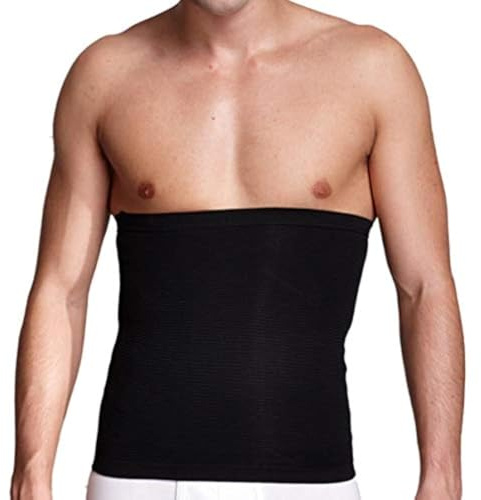 EXCEART Men S Slimming Belt Waist Trainer Body Shaper Abdomen Shaper Beer Belly Trimmer with Lower Back Support for Fitness and Daily Wear Size 10.6X7.1 Inches