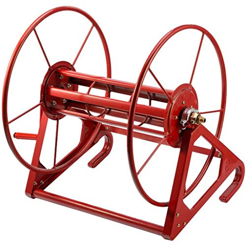 YUESFZ Schlauchaufroller Druckluft Schlauchtrommel Großes Schwimmbad-Einspritzrohr-Lagerregal, Gartenraddekorationsstatue Im Freien Große 300M Schlauchtrommel (Color : Hose Reel 300M)