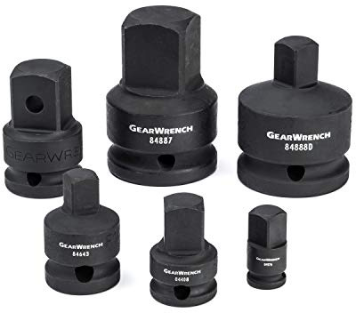GEARWRENCH 6 Piece 1/4, 3/8, 1/2, 3/4 Drive Impact Adapter Set | 84928A-07