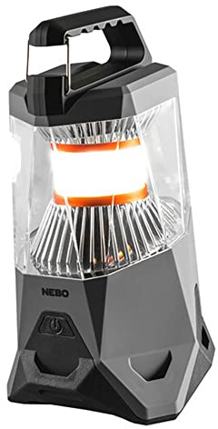 NEBO Galileo 500 - Lampe und Campingleuchte - Aufladbare Camping-Laterne & Powerbank mit Flex Power - 360˚ COB LED Beleuchtung