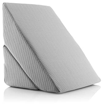 InnovaGoods Almohada Threllow, Almohada Triangular Multiposición de Doble de Cuña, Almohada con Memory Foam, Almohada de Diseño Ergonómico, Ayuda al sueño, Descanso, Postura (60x40x24cm)
