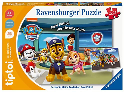 Ravensburger tiptoi Puzzle 00135 Puzzle für kleine Entdecker: Paw Patrol, Kinderpuzzle für Kinder ab 4 Jahren, Paw Patrol Spielzeug für 1 Spieler, Paw Patrol Geschenke - Ostergeschenke für Kinder