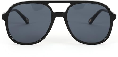 AOURBENE Klassische Retro Runde Polarisierte Pilot-Sonnenbrille Herren Damen mit UV400 Schutz Pilotenbrille