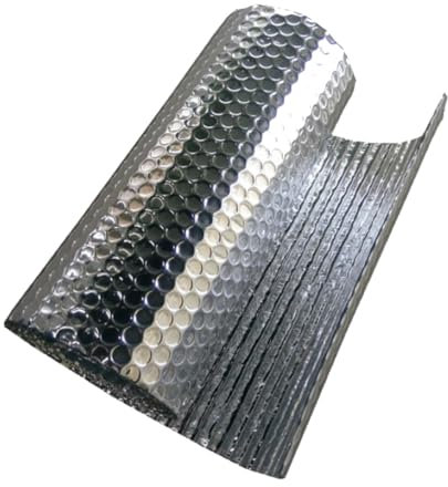 Isolierfolie Luftpolsterfolie Dämmfolie Beidseitig Aluminisierte Isolierfolie Dachisolierung Isolierungsfolie Wärmehaltung Thermofolie Wohnmobil Wärmedämmung Kälteschutz für Wände, Böden, Dächer (Siz