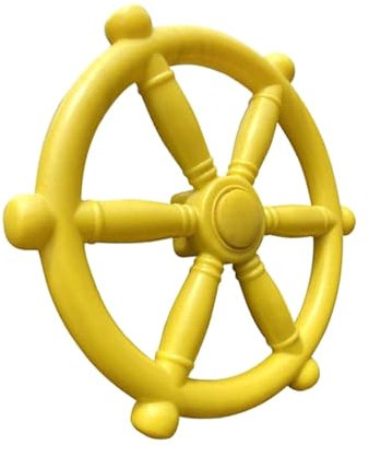 perfk Pirate Ship Wheel Playground Accessories Climb Props Multipurpose Jungle Gym Steering Wheel for Treehouse Playhouse