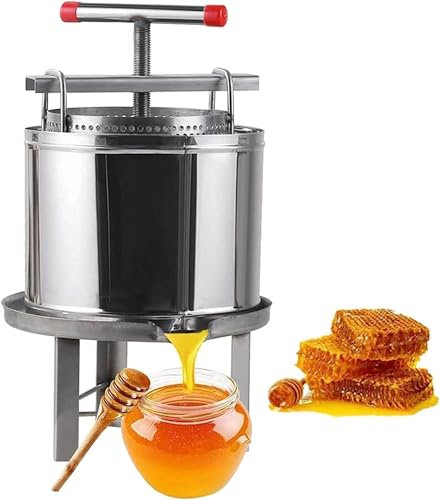 Pressa per miele in acciaio inossidabile - Estrai senza sforzo il miele puro dai favi con questa pressa per vino - Resistente e facile da usare