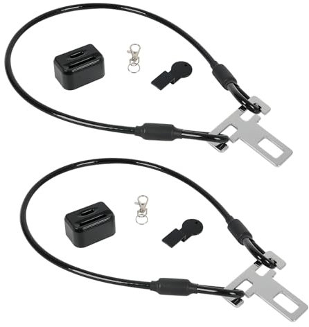 Protezione antifurto per camper, serratura antifurto, 2 pezzi, 60 cm, protezione antifurto per porta, protezione anti-effrazione, serratura per roulotte, camper, furgoni, veicoli commerciali (B)