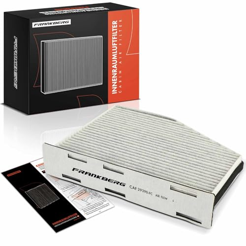 Frankberg Innenraumfilter Pollenfilter mit Aktivkohle 1K1819653A | Kompatibel mit Altea XL 5P5 5P8, CC 358, Golf Plus 521 5M1, O.c.t.a.v.i.a II 1Z3, Beetle 5C1 5C2, TT 8J3
