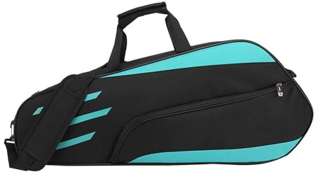 Borsa per Racchette da Tennis - Borsa Organizer da Badminton a 3 Spalle per Trasporto | Borsa Impermeabile di Copertura per Racchette da Badminton, Design con Cerniera Borsa a Tracolla Singola per