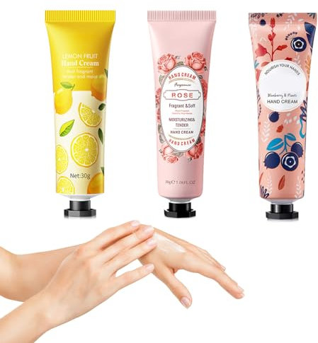 Cerioll Crema Mani Set, Set Crema Mani, Mini Crema Mani, Mani Mini Creme Mani, Mini Crema Per Mani, Crema Idratante E Nutriente Per Mani, Riparatrice Idratare Mani Secche E Screpolate, 3 Pezzi