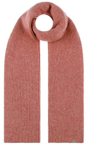 LIERYS Vallesta Strickschal Unifarben Alpaka Wolle Made in Germany Unisex Herbst Winter rot One Size