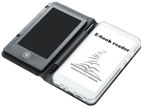 XGXHIN Lector de Libros electrónicos portátil de 5'' con Pantalla de Tinta electrónica, Auriculares y Estuche de Cuero