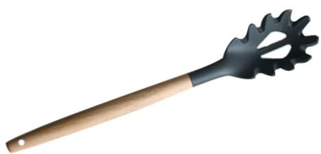 Cabilock Cuchara De Silicona Para Cocinar Antiadherente Cuchara Para Espaguetis Herramienta De Cocina Para Mezclar Pasta y Fideos La Cocina
