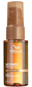 Wella Professionals Ultimate Smooth Miracle Oil Serum - Olio Capelli con Squalano e Omega 9 - Anticrespo per Capelli Secchi, Opachi e Crespi (30ml)