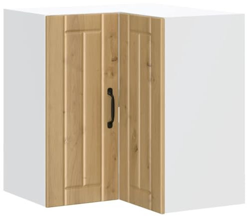 HETFTJN Sideboard Wohnzimmer Apothekerschrank Küche Vorratsschrank Barschrank - Küchen-Eckhängeschrank Lucca Artisan-Eiche Holzwerkstoff für Esszimmer Küche Badezimmer Wohnzimmer