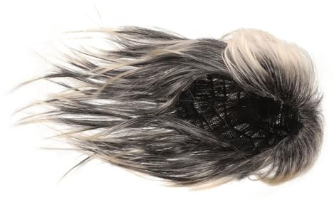 BESPORTBLE Punk Rocker Cosplay Wig for Men Style Halloween Costume Accessory Straight Design with Moderate Volume for Parties Festivals and Photography