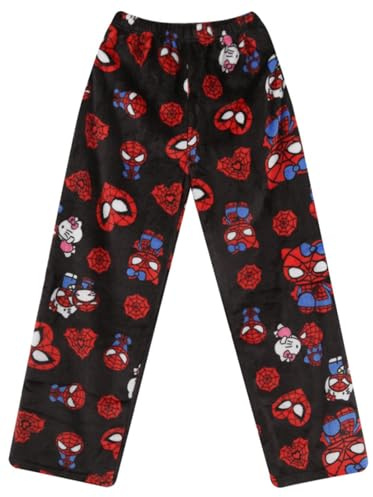 Pantalon Pyjama Femme Long Flanelle Bas de Pyjamas Polaire Chaud et Doux Confortable Fuzzy Anime Dessin Animé Y2K Kawaii Décontracté pour La Maison Pantalon de Pyjama Pantalons pour Femmes Ado Filles