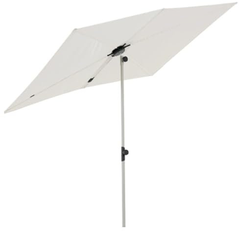 ZIUSFAC Sombrilla De Jardín De RotacióN De 360° Parasol Terraza Rectangular Sombrilla Terraza Altura Ajustable Parasol Exterior 180×130cm