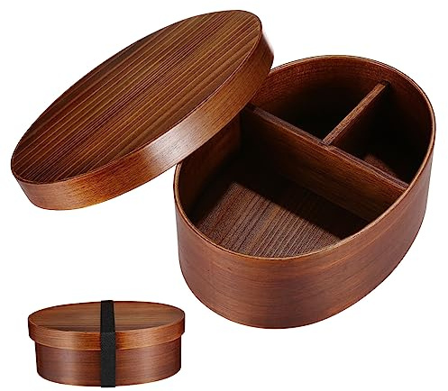 UTHCLO Boîte à Bento Rétro Japonaise Monocouche et pour Sushi et Déjeuner