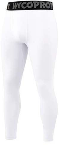 HYCOPROT Herr Kompressionsbyxor Tights Atletiska Cool Dry Leggings Andningsbara Lätta Träningsbyxor Baslager för Basket Löpning Sport Yoga