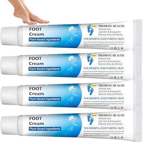 Gel para Hongos en Los Pies,4pcs Cremas para Pies,Crema Contra la Picazón,Crème de Soin pour Les Pieds,Cremas Aliviar el Picor Pies,Crema de Olores Desagradables,Cream Antimicotica,15g